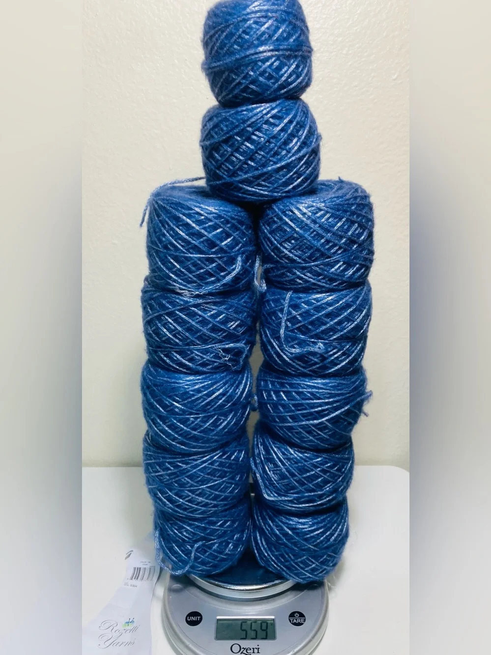559g / 1.37lbs Rozetti Yarns Merino Mist 60% Viscose 20% Acrylic 20% Merino Wool